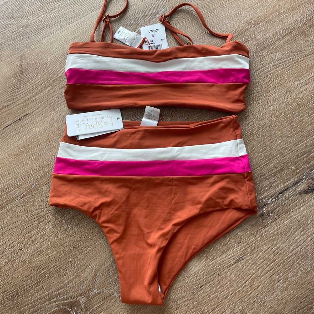 NWT L*space bikini set - top and bottom size S